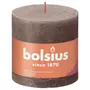 BOLSIUS Bolsius Bougies pilier rustiques Shine 3 pcs 100x100 mm Taupe rustique
