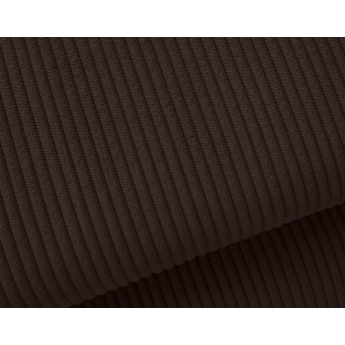 BEST MOBILIER Lisbona - canapé d'angle droit 5 places convertible avec têtières en velours côtelé