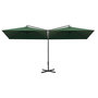 Voir la diapositive 3 : VIDAXL Parasol de jardin double avec mat en acier Vert 600x300 cm