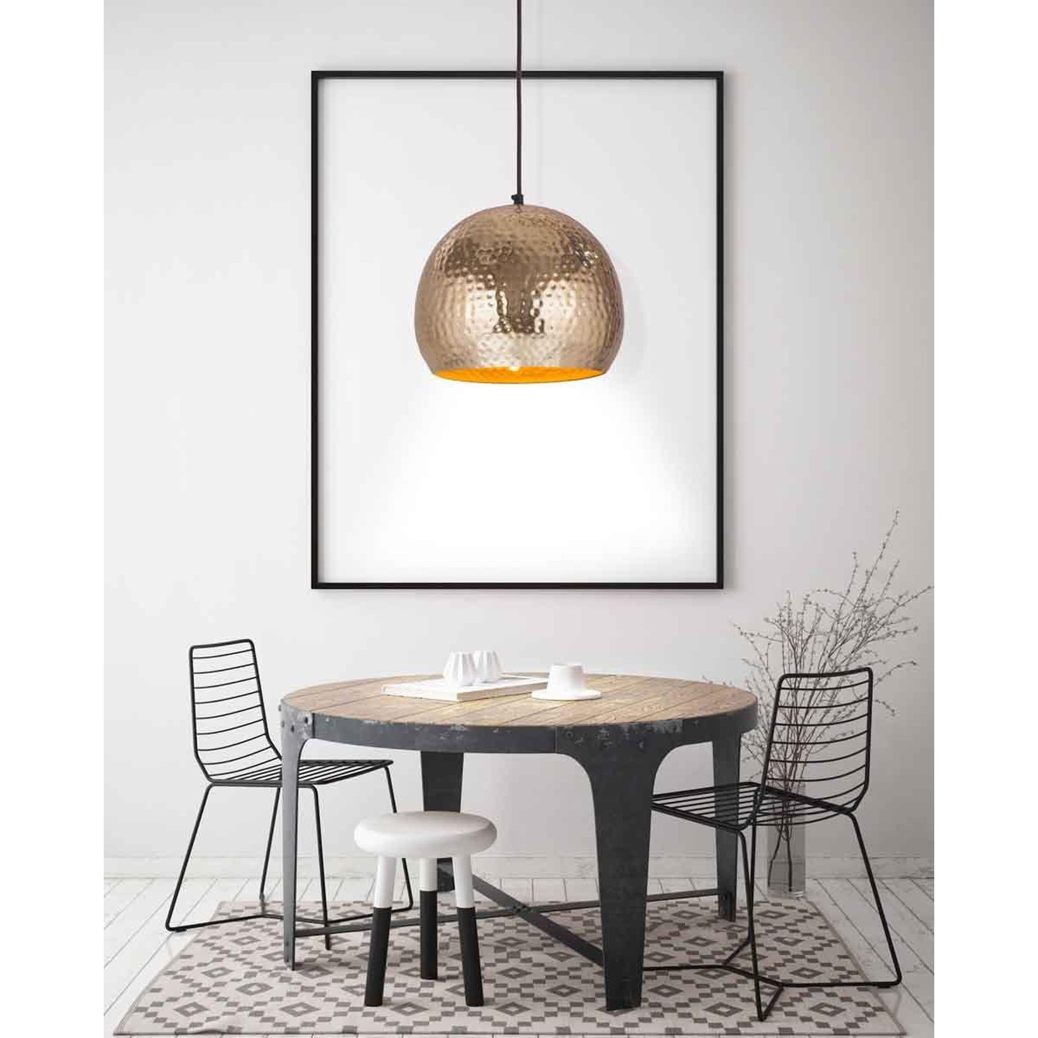 Voir la diapositive 2 : Paris Prix Lampe suspension design  fabricia  27cm or