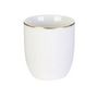 Voir la diapositive 2 : Paris Prix Lot de 6 Tasses Déco  Liseré Doré  8cm Blanc