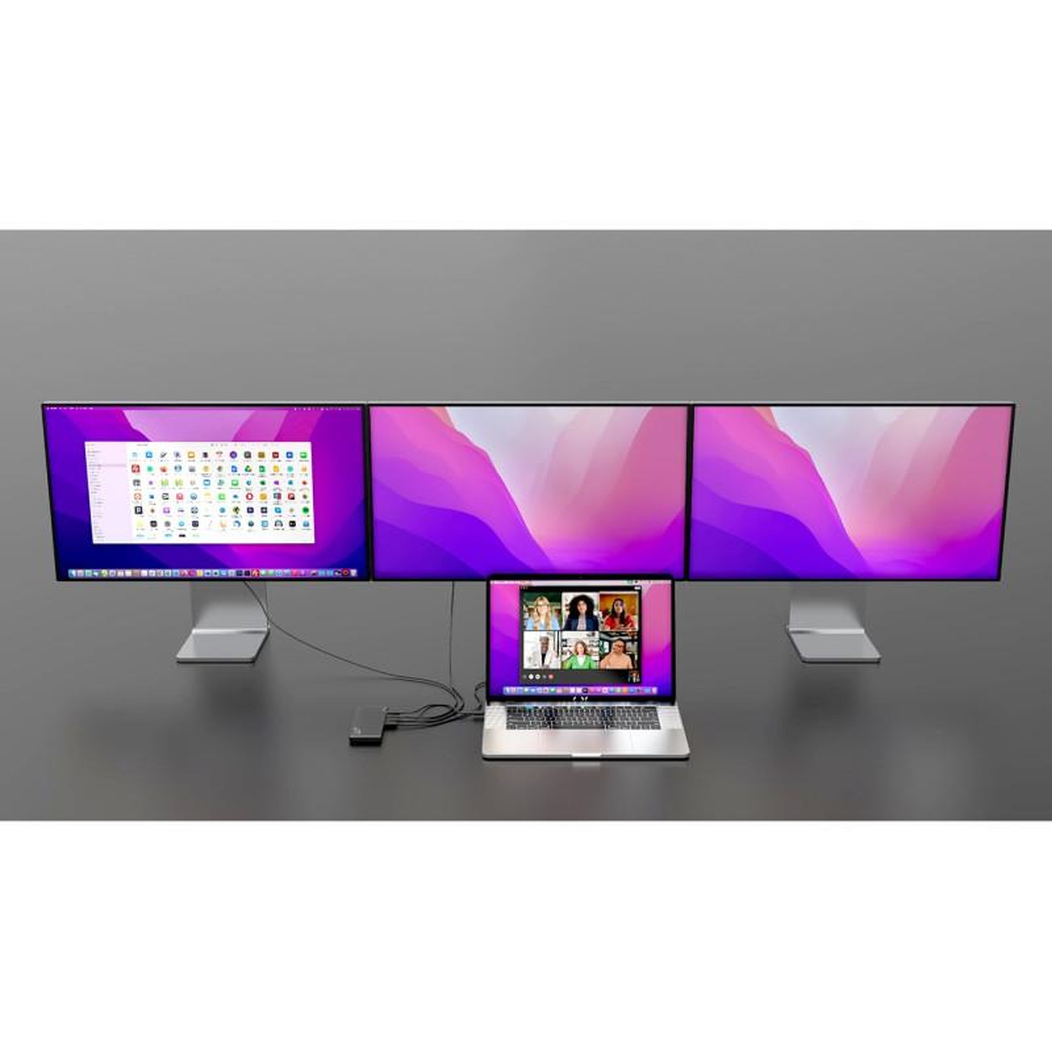 Voir la diapositive 3 : URBAN FACTORY Hub USB Urban Factory STATION D ACCUEIL HUBEE DOCK MINI PLUS USB C 13 EN 1 4K MULTI ECRAN