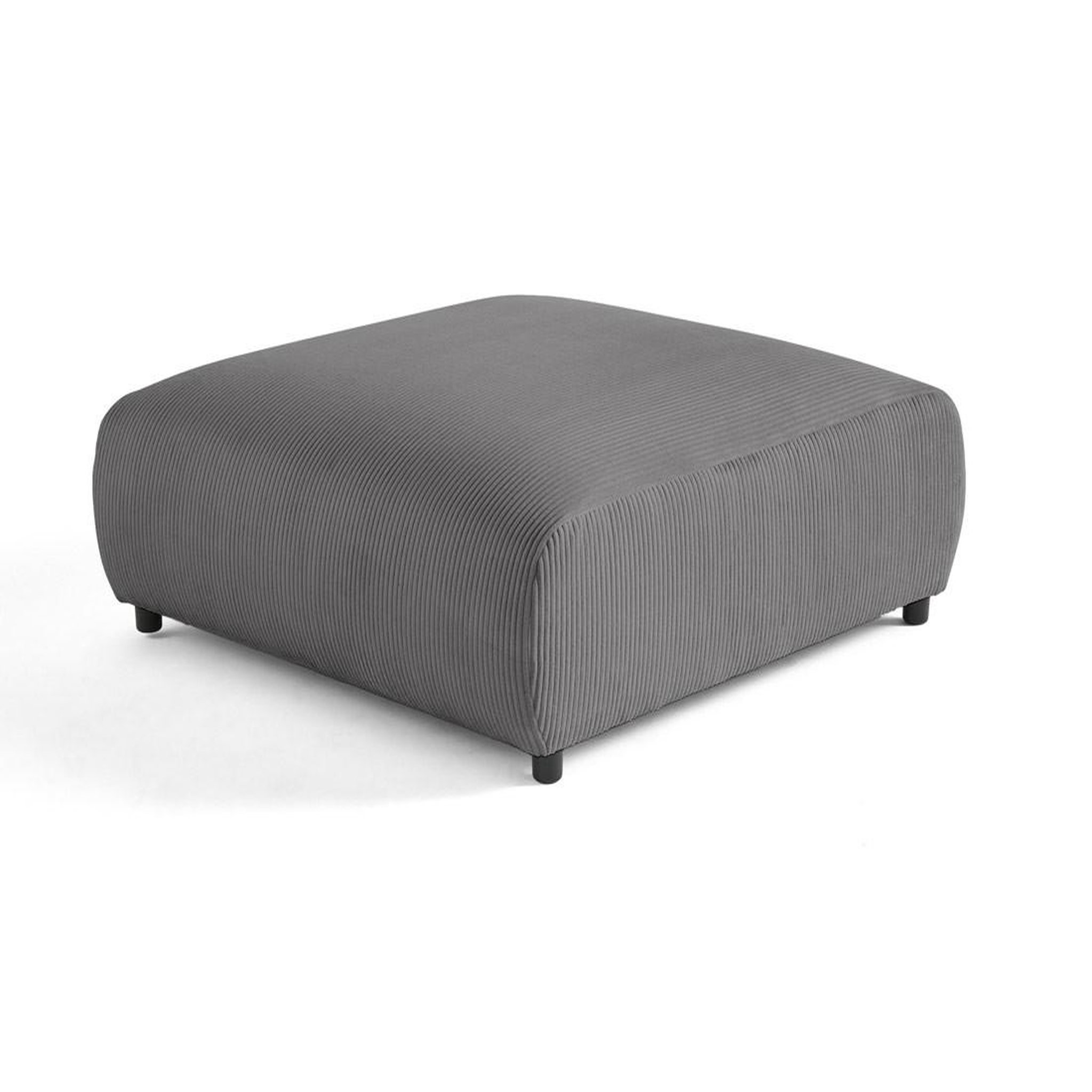 Voir la diapositive 2 : LISA DESIGN Garance - grand pouf modulable - en velours côtelé