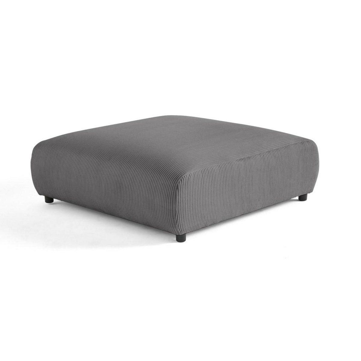 LISA DESIGN Garance - grand pouf modulable - en velours côtelé