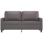 Voir la diapositive 3 : VIDAXL Canape a 2 places Gris 140 cm Similicuir