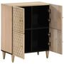 Voir la diapositive 2 : VIDAXL Armoire laterale 60x33x75 cm bois massif de manguier