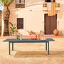 Voir la diapositive 3 : SWEEEK Table de jardin SEATTLE extensible aluminium, 10 places, 227 / 290 x 100 x 75 cm