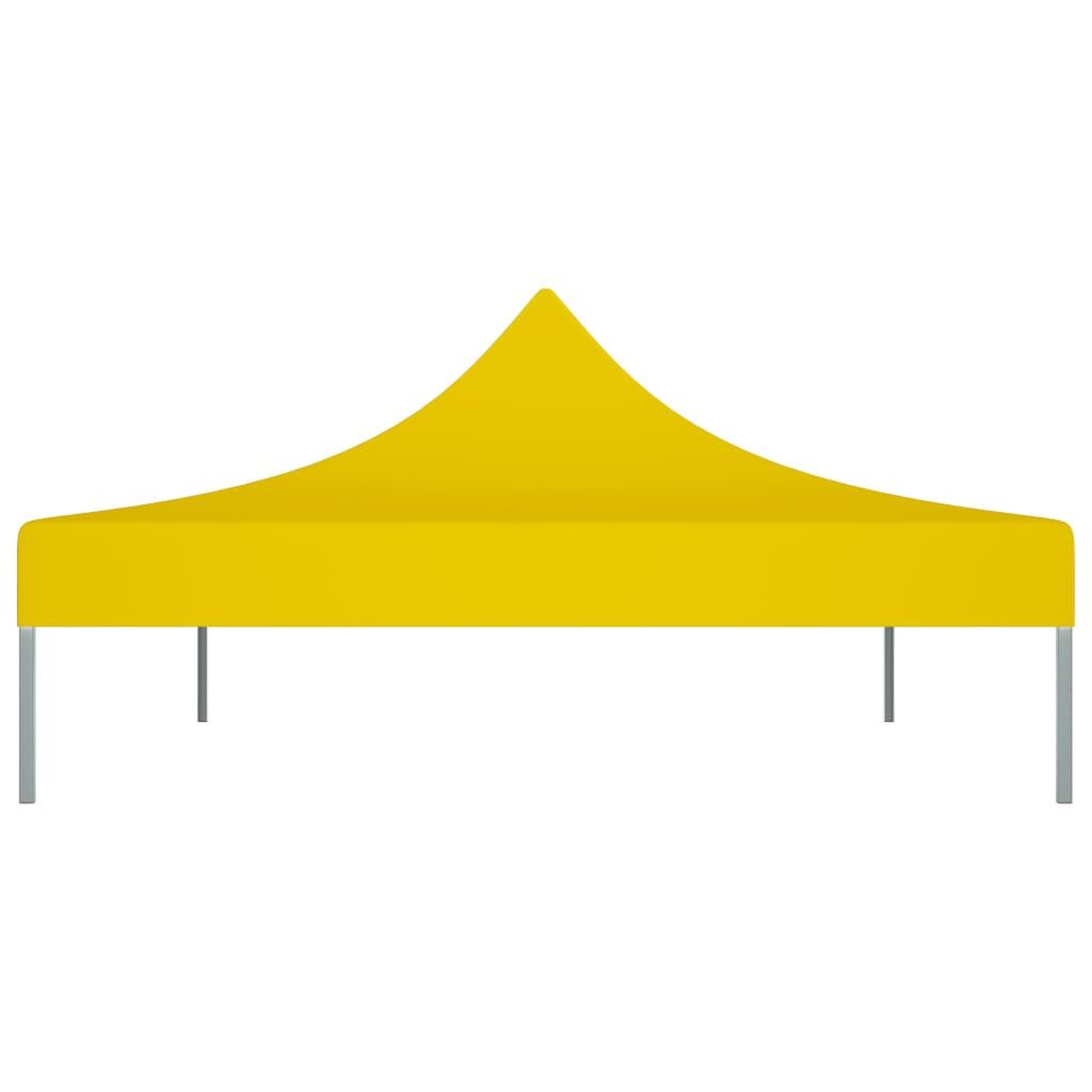 Voir la diapositive 4 : VIDAXL Toit de tente de reception 4,5x3 m jaune 270 g/m^2