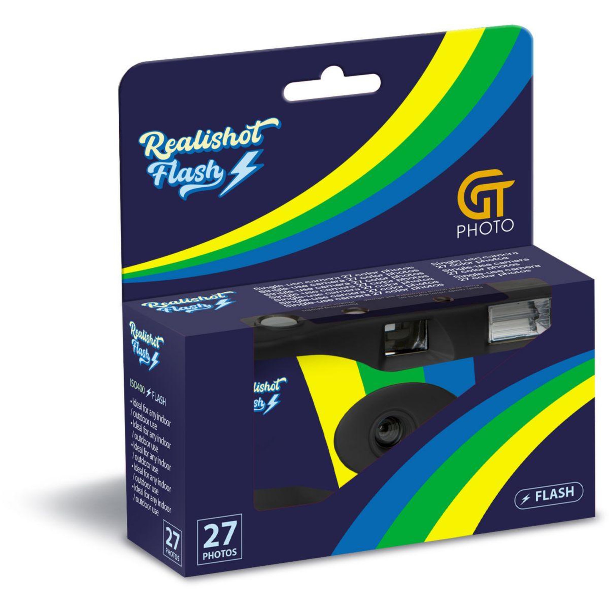 Voir la diapositive 2 : GTPHOTO Appareil photo Compact Realishot Flash 27 poses