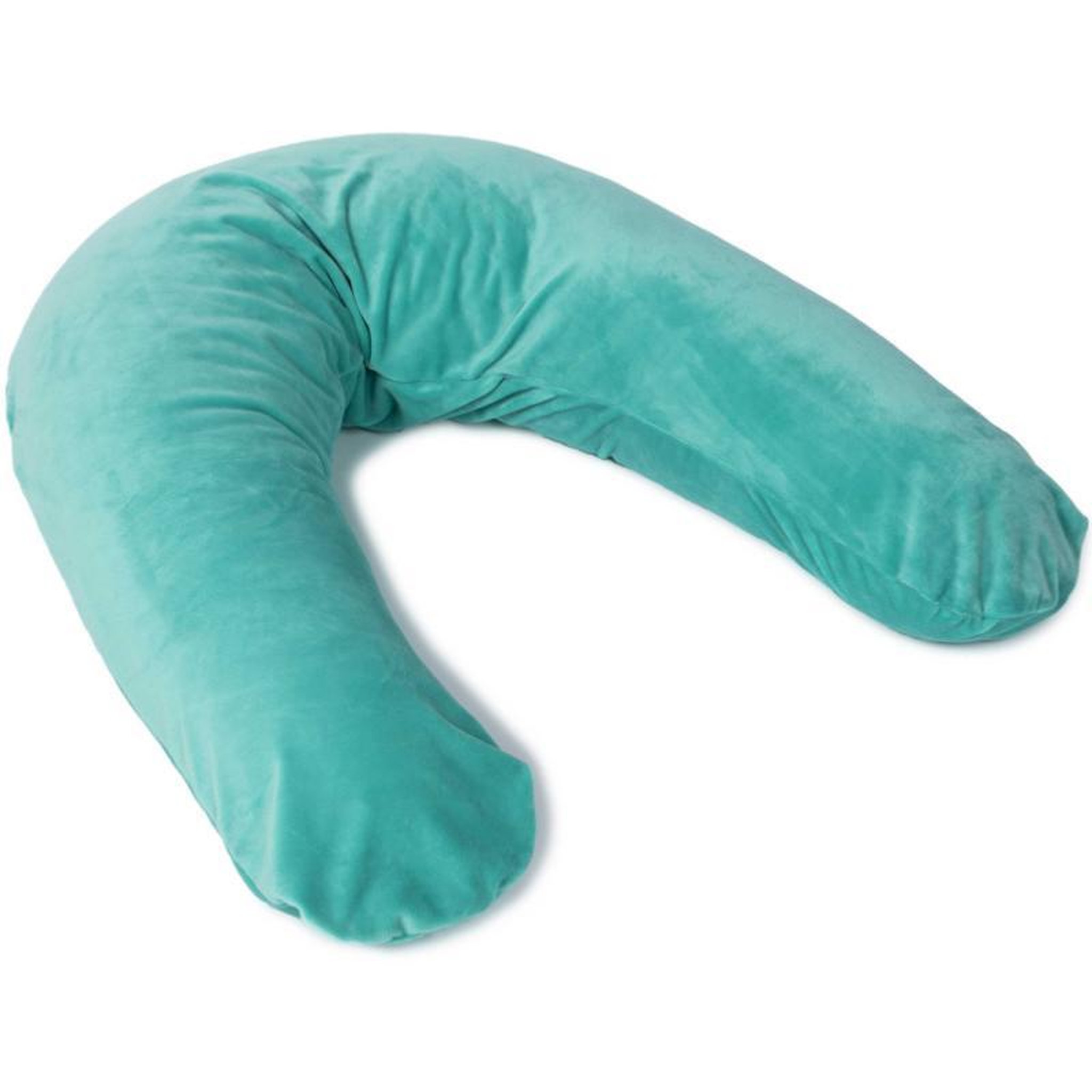 CH'TI BOUT Coussin allaitement XL 205 cm - polyester velours. Coloris disponibles : Jaune, Rose, Bleu, Gris