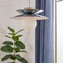 Voir la diapositive 5 : ATMOSPHERA Suspension en acier et en verre OMIA - Argent