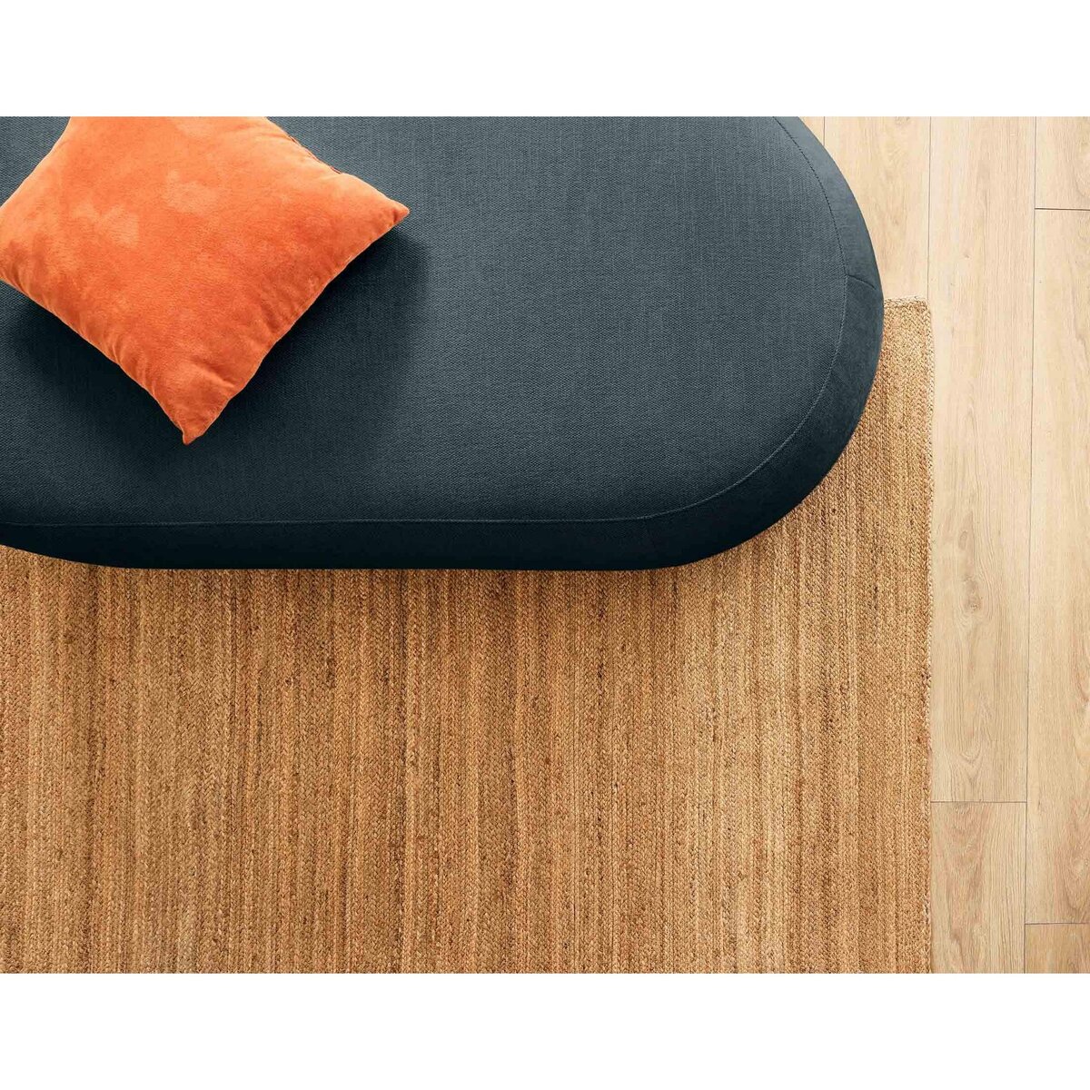 LISA DESIGN Santorini - pouf modulable - en tissu texturé