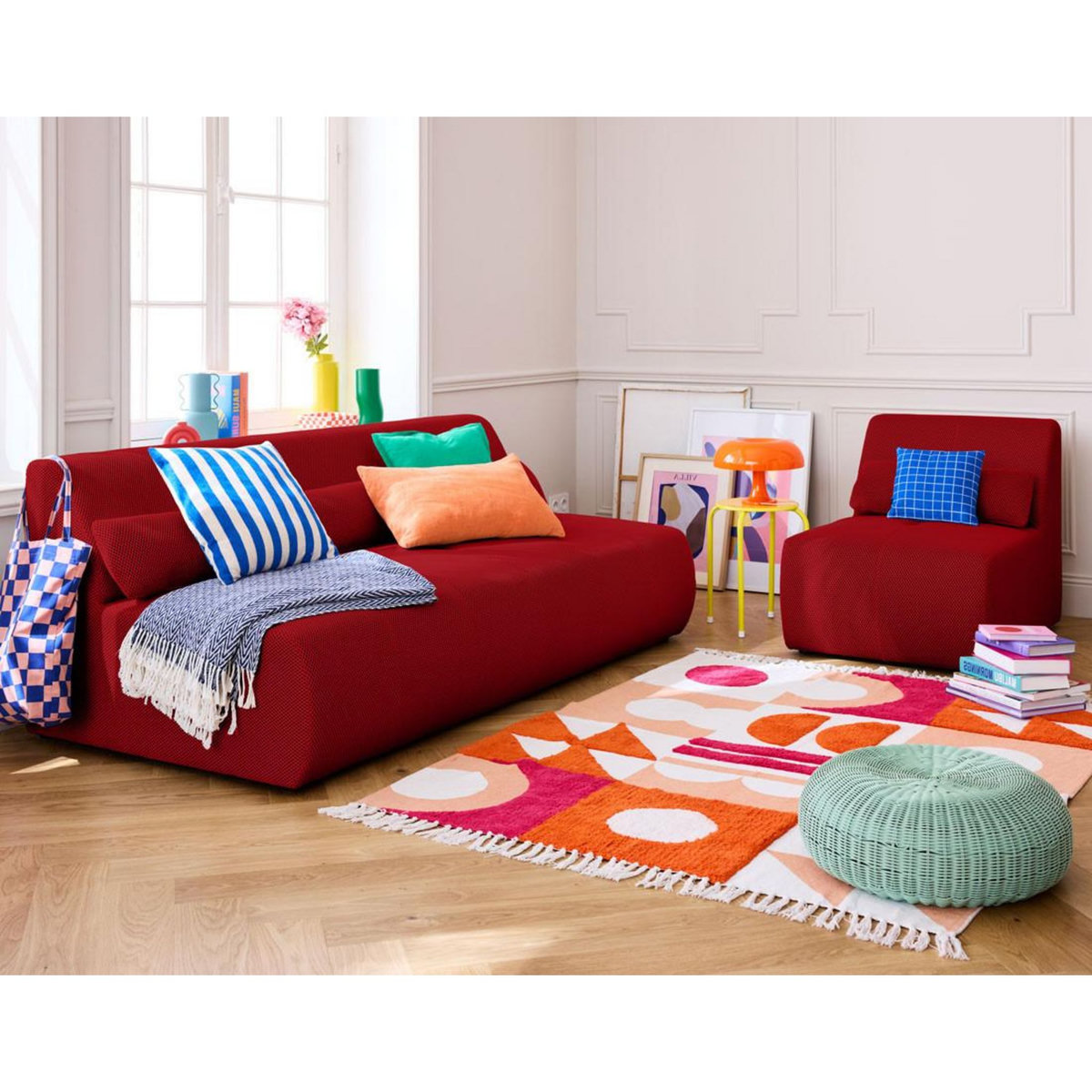 LISA DESIGN Onyx - fauteuil sans accoudoirs - en tissu mailles 3d