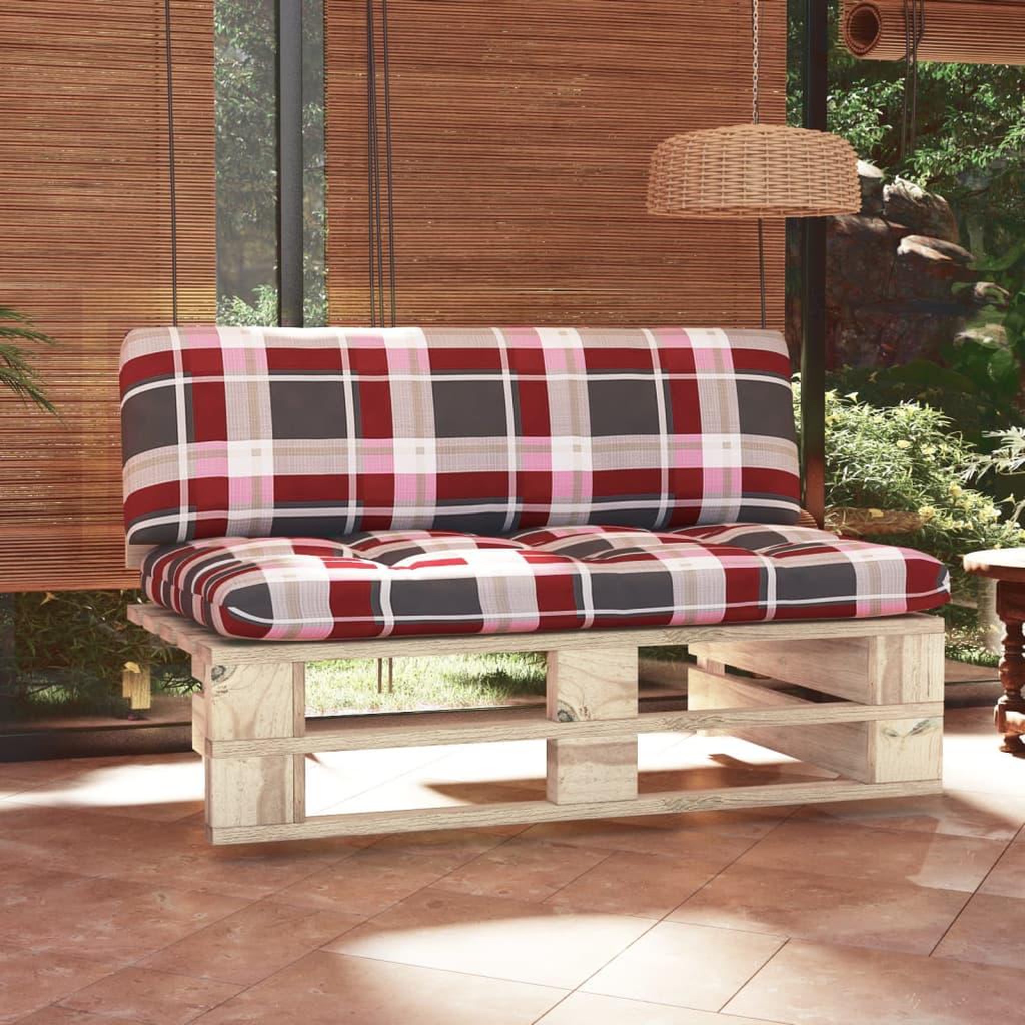 VIDAXL Canape central palette de jardin bois de pin impregne
