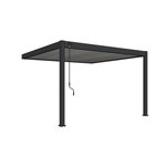 Pergola Bioclimatique autoportée Motorisée (4 pieds) 3x4 m - Aluminum - Anthracite VS OMBREA®