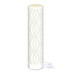 SUD TRADING Lampadaire en plastique - Hauteur 119 cm - Blanc