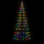 Voir la diapositive 3 : VIDAXL Sapin de Noël a LED sur mat de drapeau 200 LED colore 180 cm