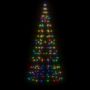 Voir la diapositive 3 : VIDAXL Sapin de Noël a LED sur mat de drapeau 200 LED colore 180 cm