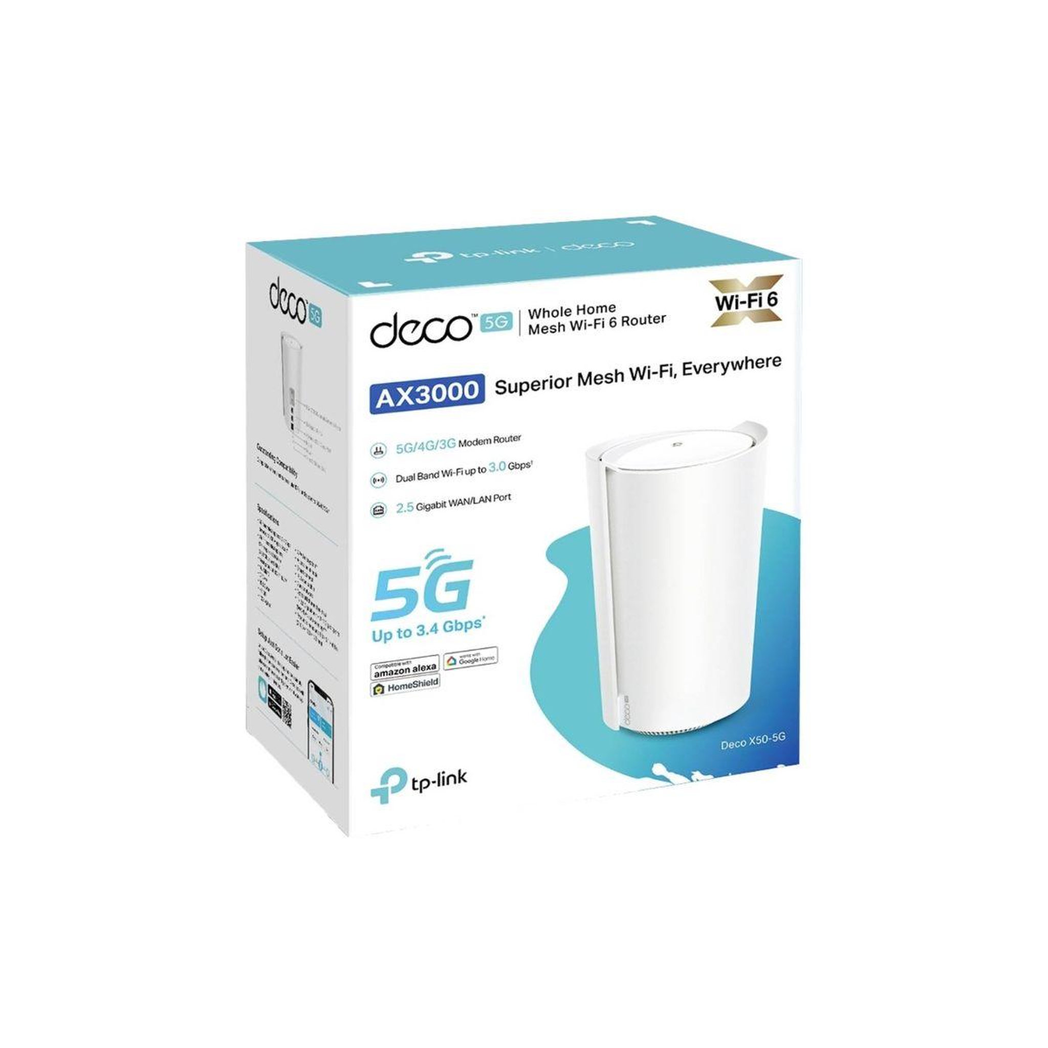 Voir la diapositive 5 : TP-LINK Box 5g deco x50-5g(1-pack)