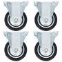 Voir la diapositive 1 : VIDAXL Roulettes fixes 4 pcs 75 mm