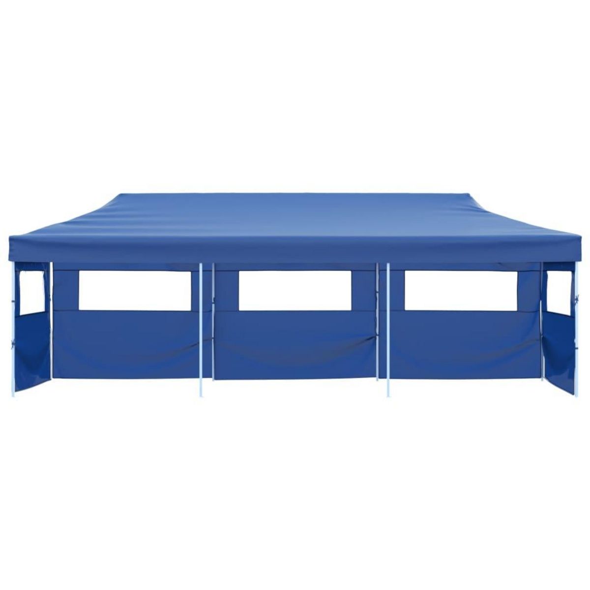 VIDAXL Tente de reception pliable avec 5 parois 3x9 m Bleu