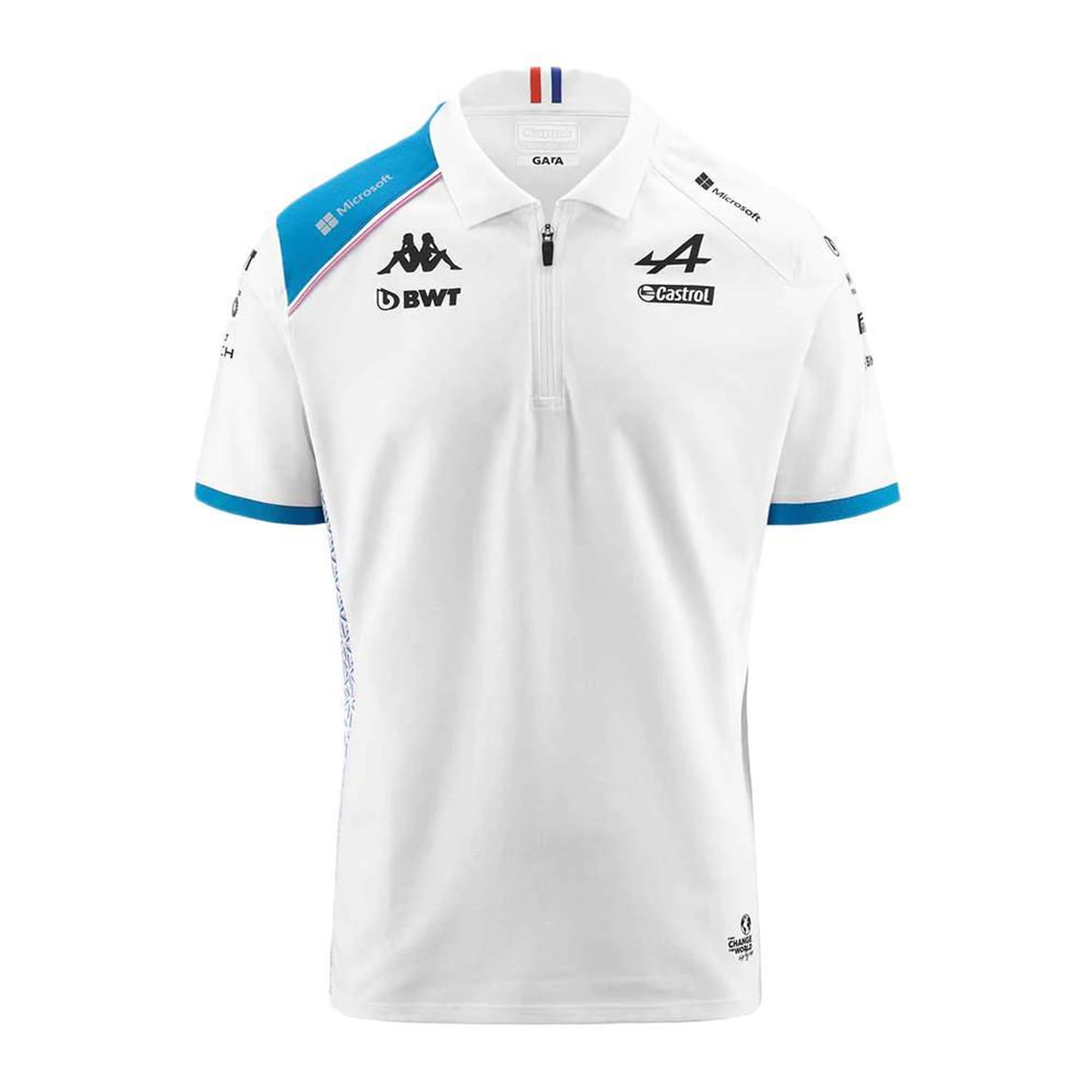 KAPPA Polo blanc homme kappa acrem alpine f1. Coloris disponibles : Blanc