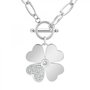 Voir la diapositive 1 : SC CRYSTAL Collier trèfle SC Crystal orné de Cristaux scintillants