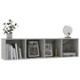 Voir la diapositive 5 : VIDAXL Bibliotheque/Meuble TV Gris beton 143x30x36 cm