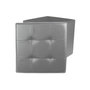 Voir la diapositive 2 : Paris Prix Pouf & Coffre de Rangement  Home Factory  38cm Gris