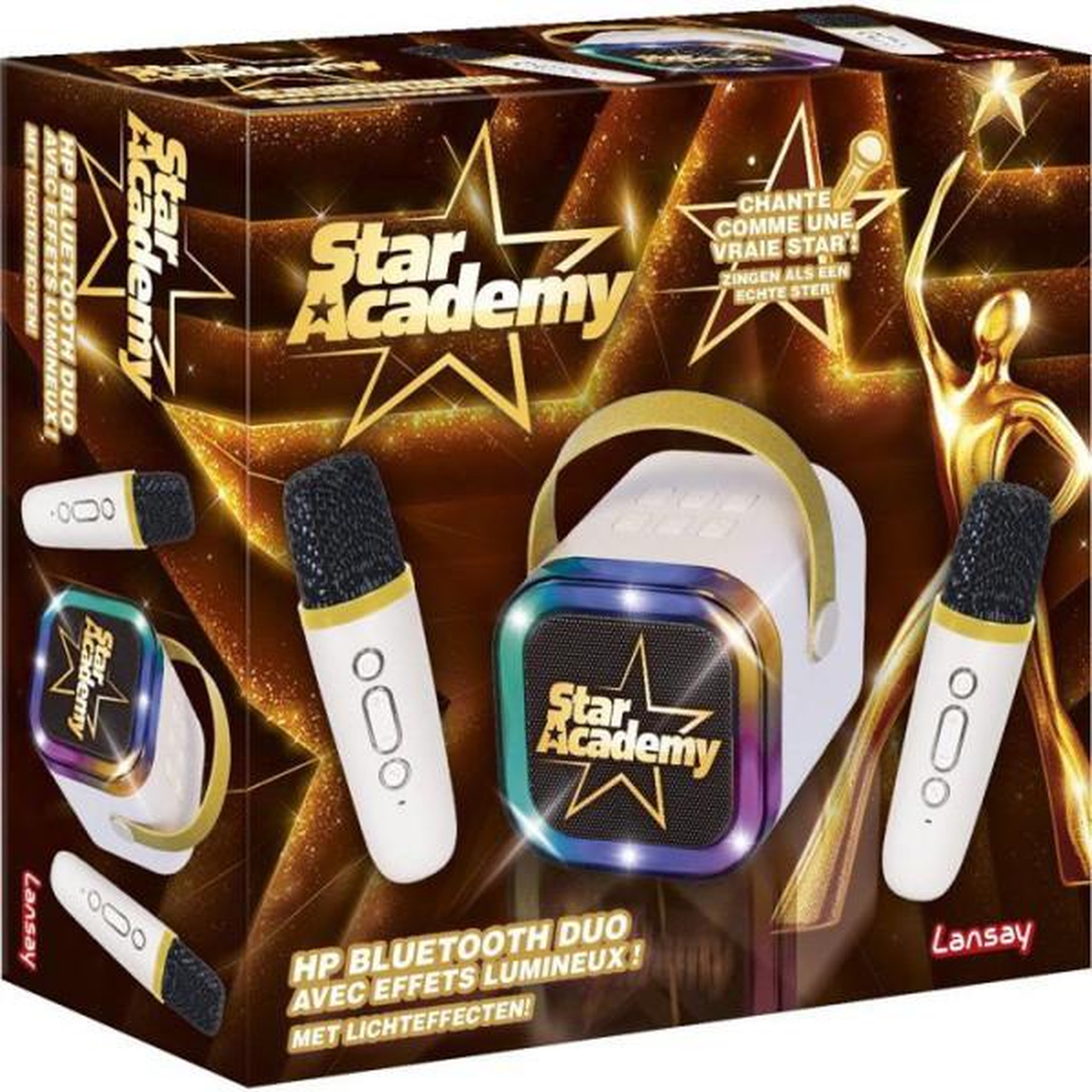 Voir la diapositive 1 : LANSAY Jeu musical - LANSAY - STAR ACADEMY - HP BLUETOOTH DUO - ENCEINTE ET 2 MICROS SANS FIL - Karaoke - Des 14 ans
