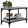 Voir la diapositive 4 : VIDAXL Meuble TV Sonoma gris 60x33x41 cm Bois d'ingenierie et acier