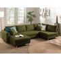 Voir la diapositive 1 : LISA DESIGN Rune - canapé panoramique - 7 places - style scandinave - droit