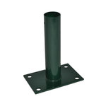 CENTRALE BRICO Platine GRISE pour poteau rond de portillon grillagé