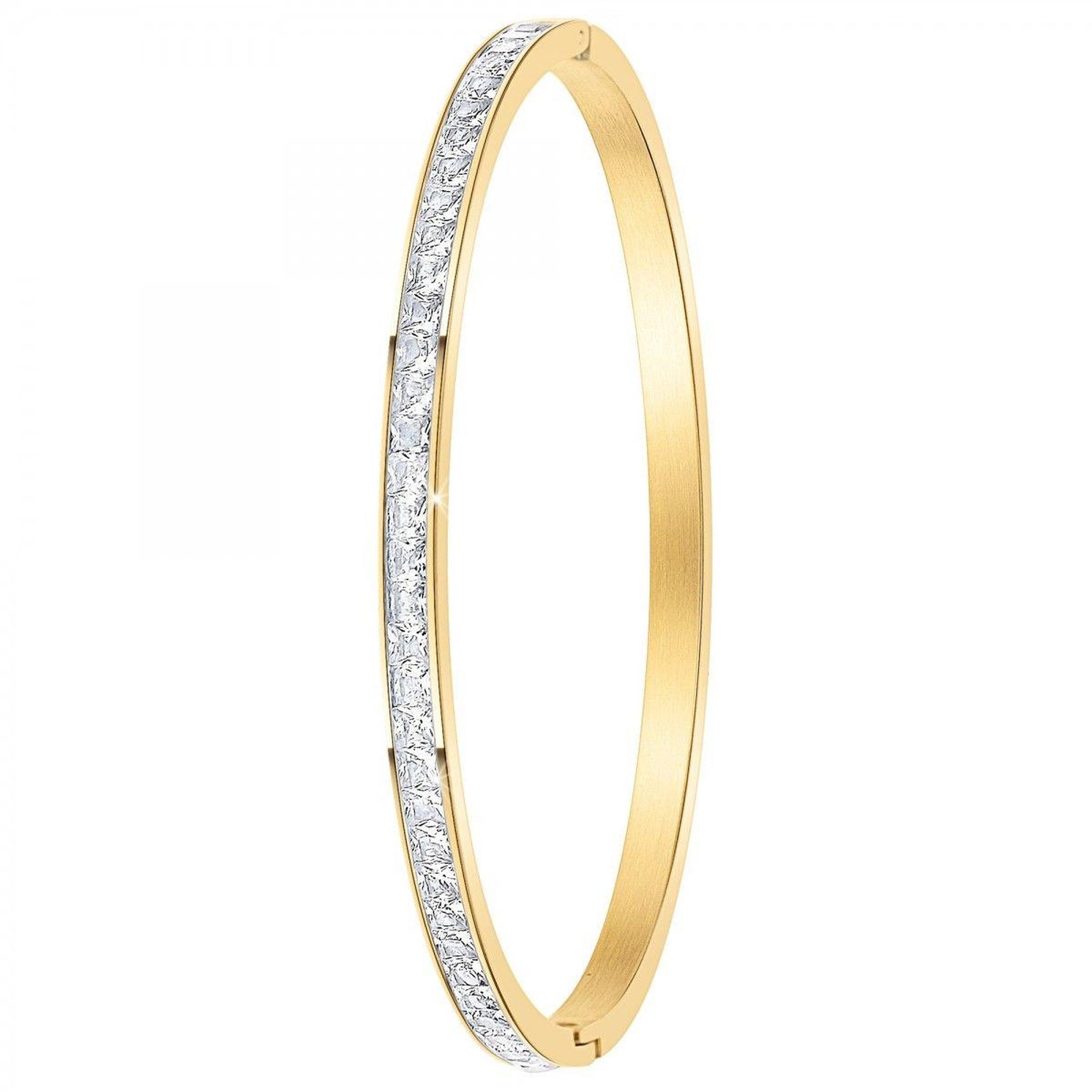 Voir la diapositive 3 : SC CRYSTAL 3 bracelets en acier inoxydable SC Crystal en Acier Rhodié argenté