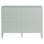 Voir la diapositive 3 : BEST MOBILIER Sofia - buffet bas - vert sauge mat - 110 cm