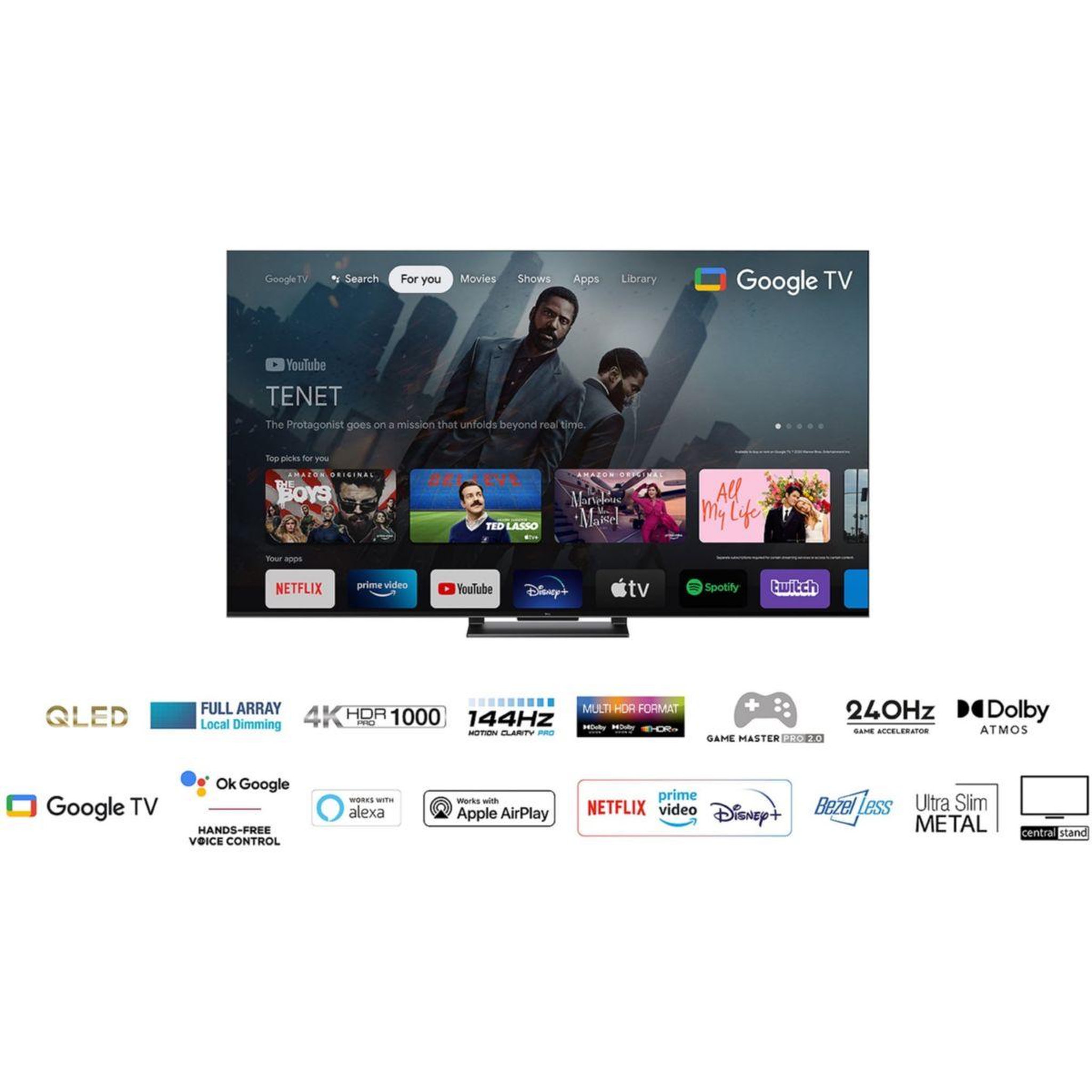 Voir la diapositive 6 : TCL TV QLED 55C745