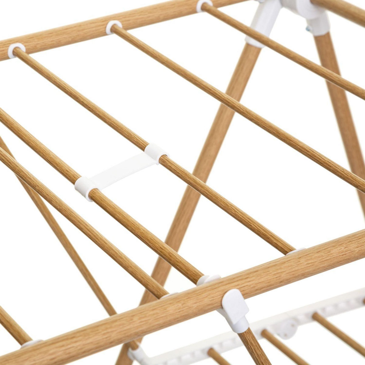 FIVE Séchoir à linge effet bois Bara - 13m d'étendage - Marron