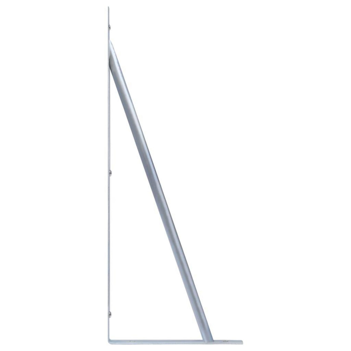 VIDAXL Supports pour poteau de cloture 2 pcs Acier galvanise