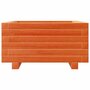 Voir la diapositive 5 : VIDAXL Jardiniere cire marron 50x50x26,5 cm bois de pin massif