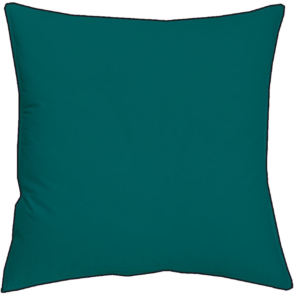 Taie d'oreiller unie en coton percale