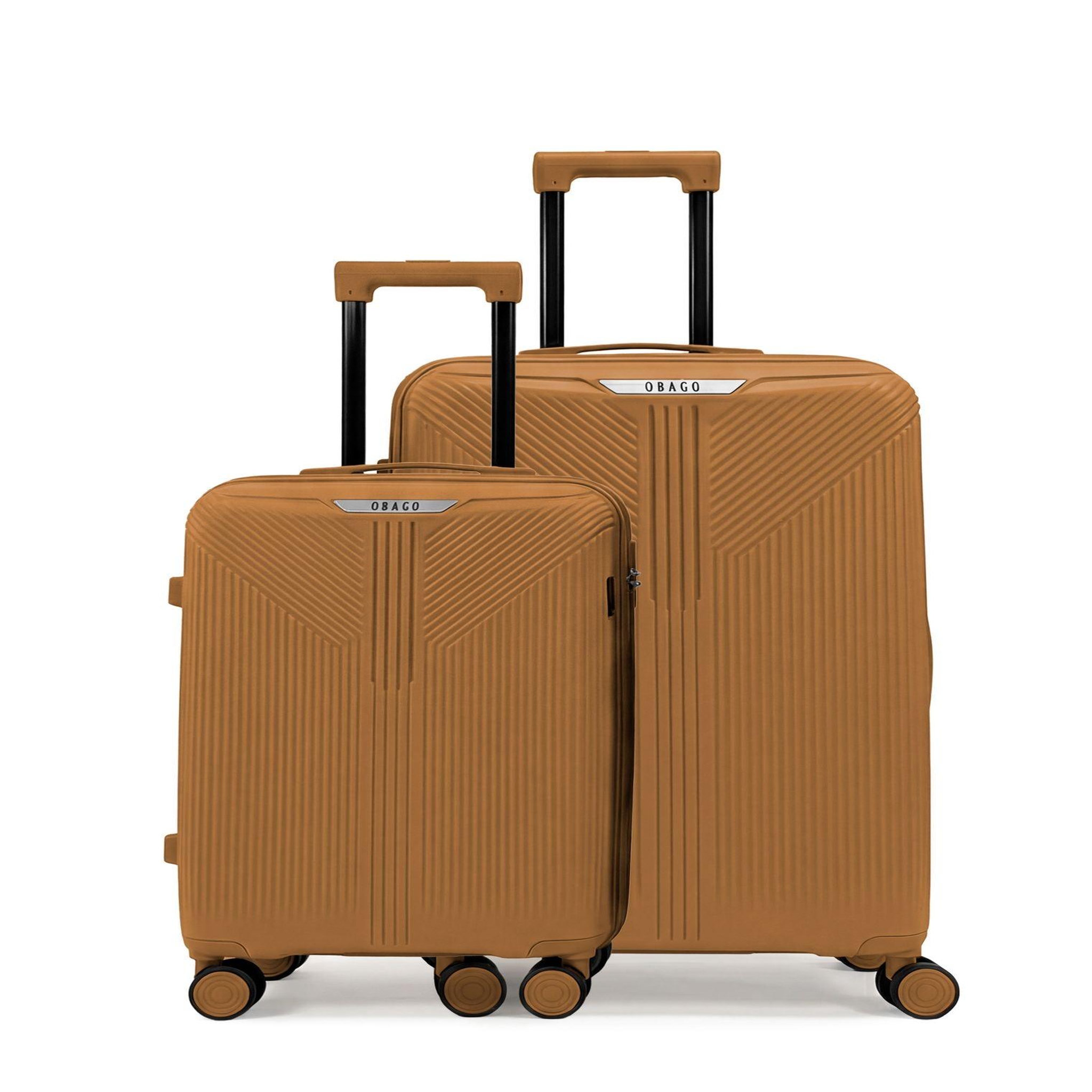 OBAGO Lot de 2 Valises Rigides Grand Format et Cabine ERIDAN