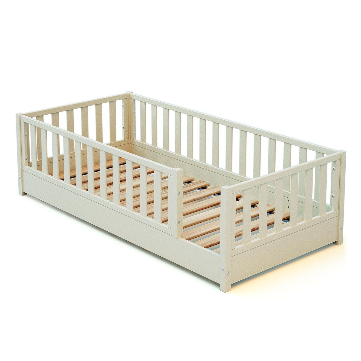 JURABABY Lit au sol enfant en bois SONHO - 90x190