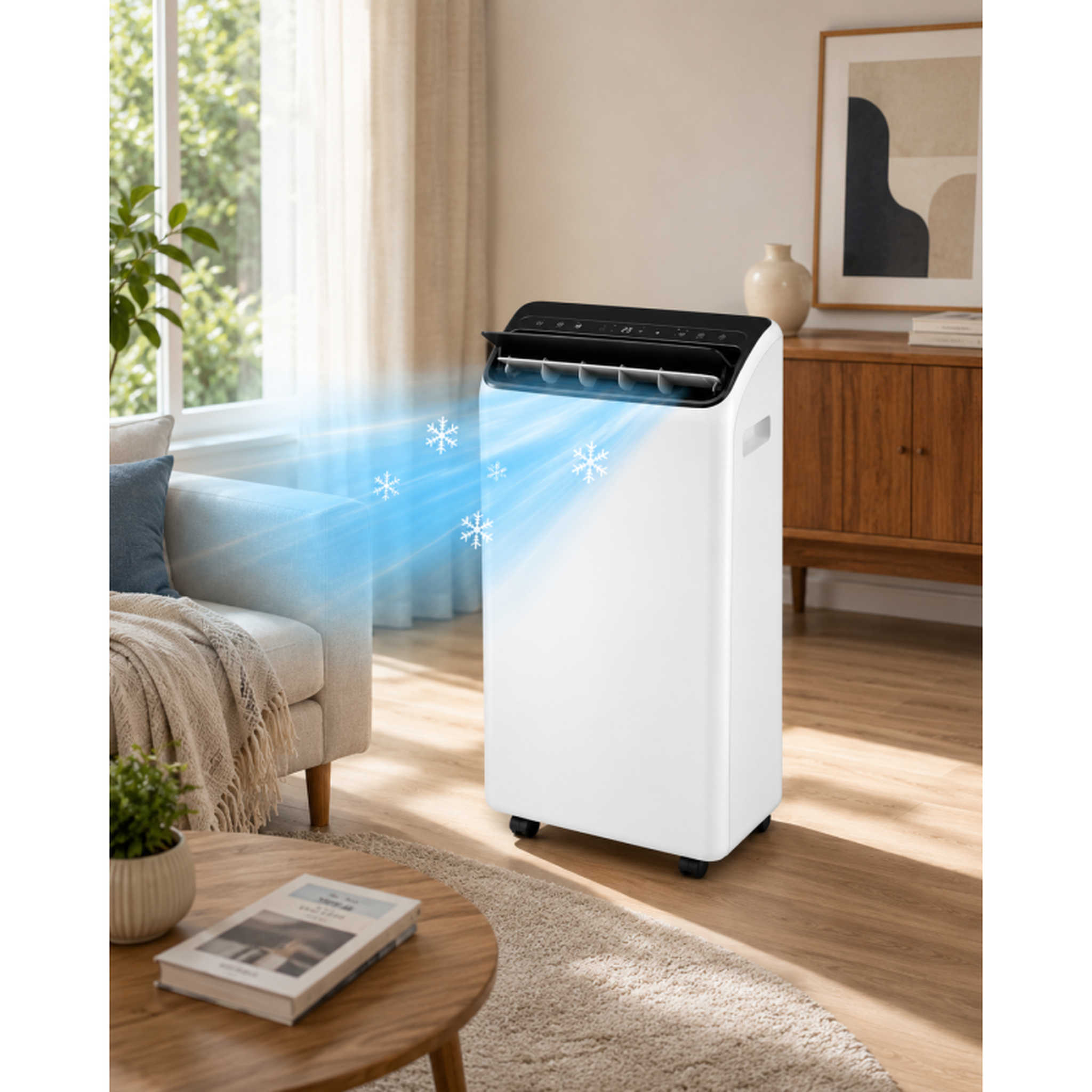 Voir la diapositive 2 : Climatiseur mobile 12 000 btu - faible consommation