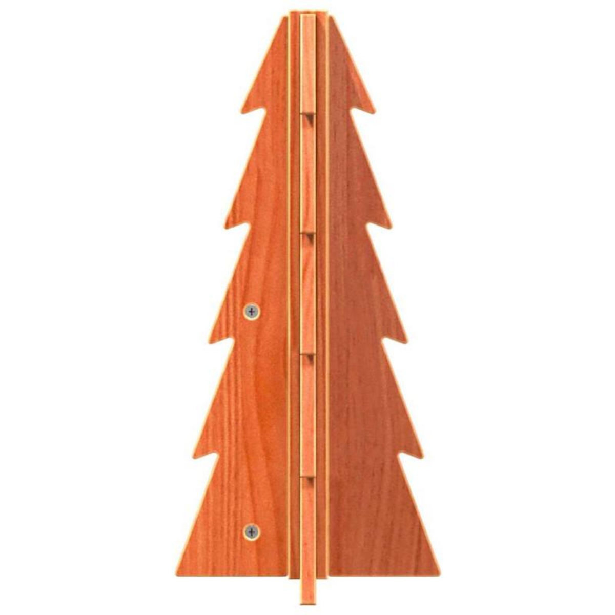 VIDAXL Arbre de Noël en bois pour décoration 49 cm bois de pin massif