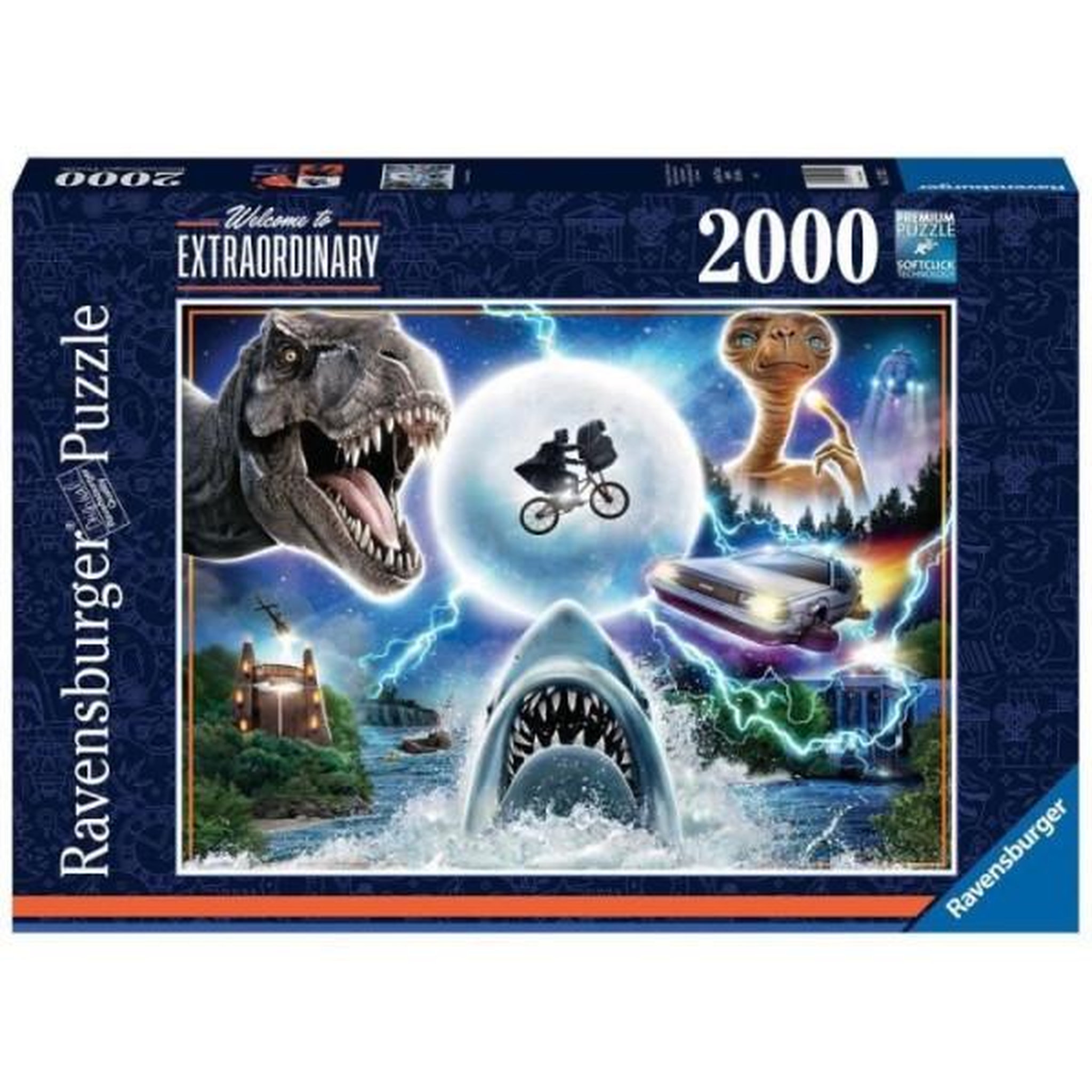 Voir la diapositive 2 : RAVENSBURGER Puzzle 2000 pieces les films cultes d'universal - ravensburger - cinéma - adulte - multicolore