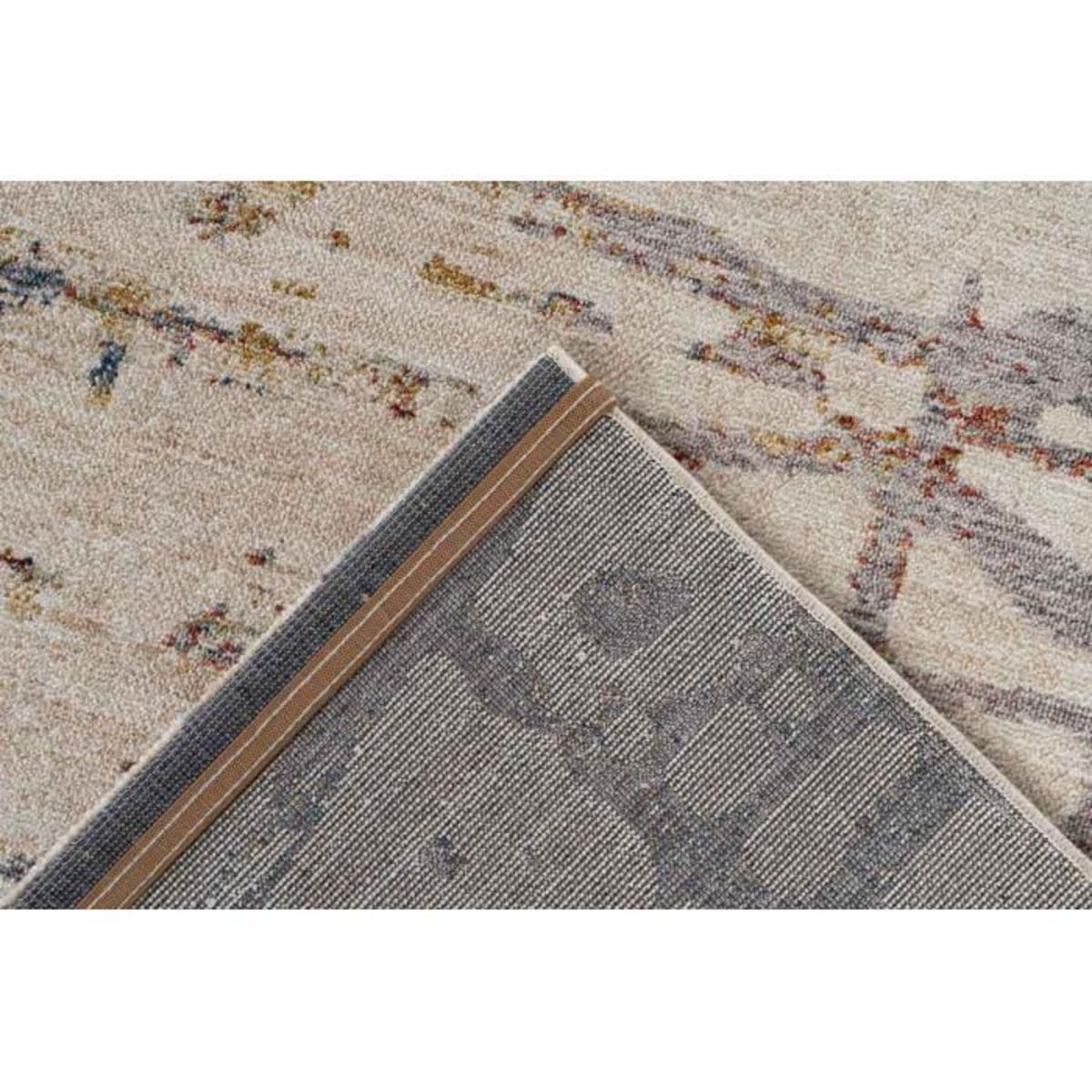 Paris Prix Tapis Tissé Imprimé Abstrait  Jaka  Crème