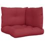 Voir la diapositive 2 : VIDAXL Coussins de palette lot de 3 rouge bordeaux tissu