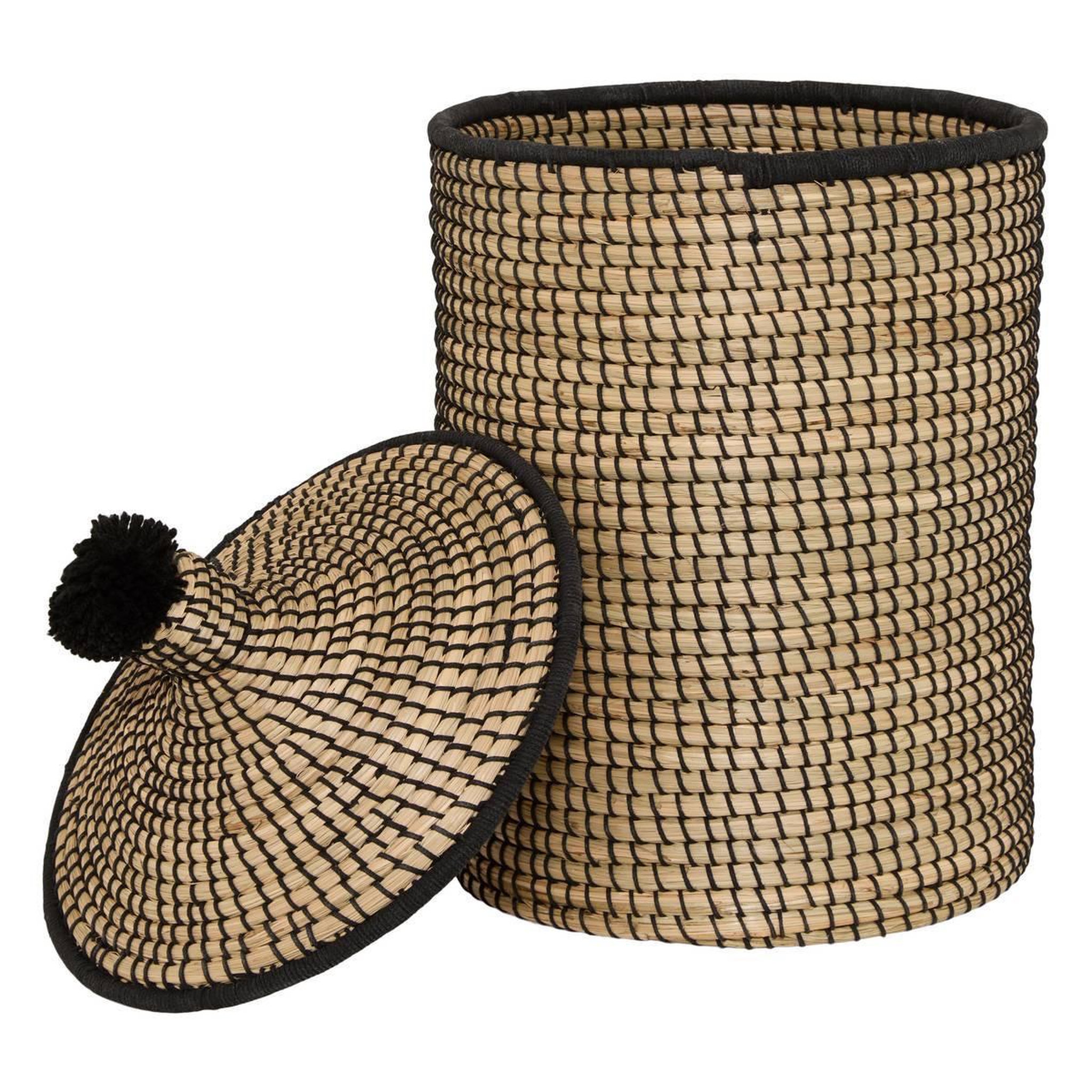 Voir la diapositive 2 : ATMOSPHERA Lot de 3 Paniers de Rangement  Nyero  44cm Beige