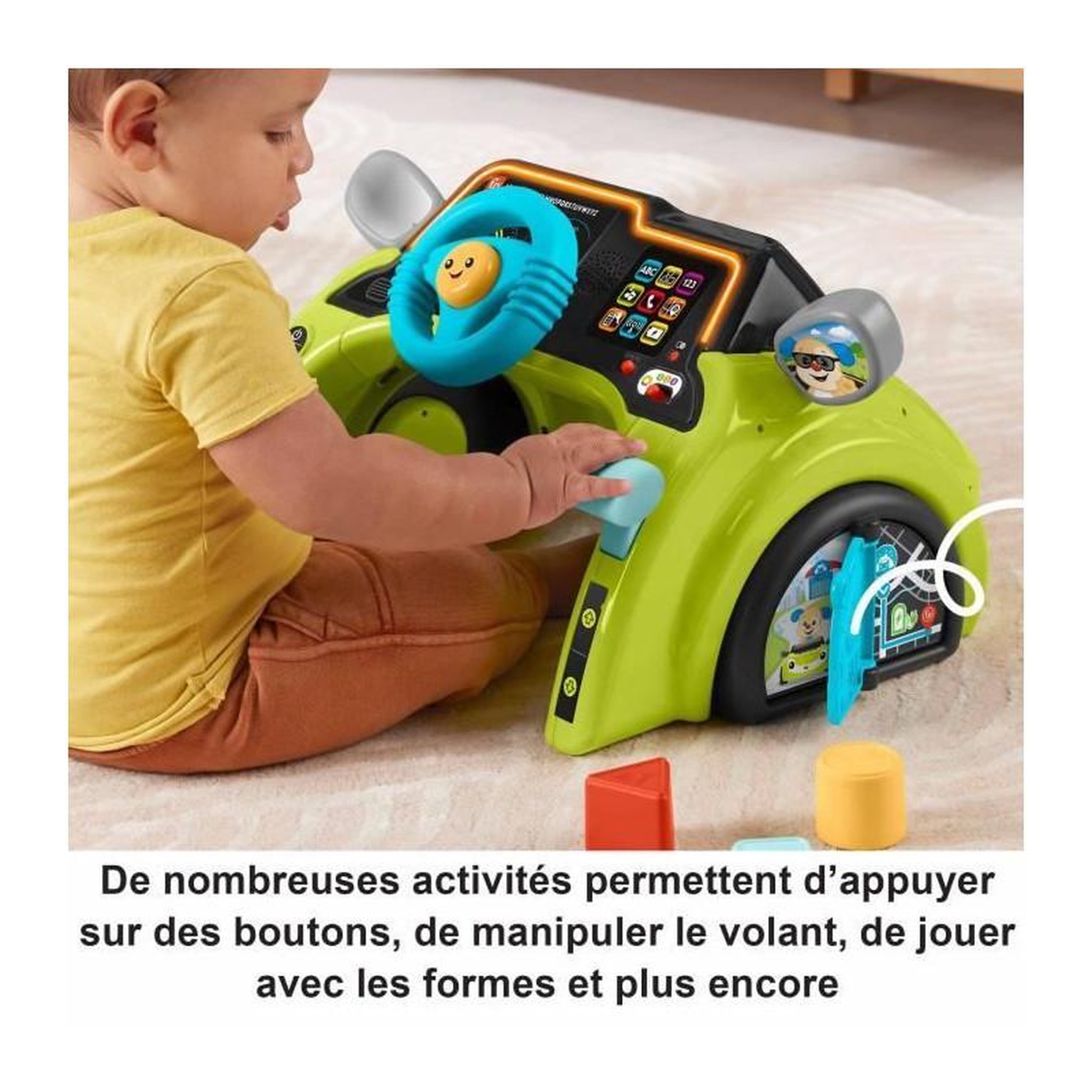 Voir la diapositive 3 : FISHER PRICE FISHER-PRICE Rires et éveil-Centre d'activités Ma Premi?re Voiture - Fisher-Price - HYR92