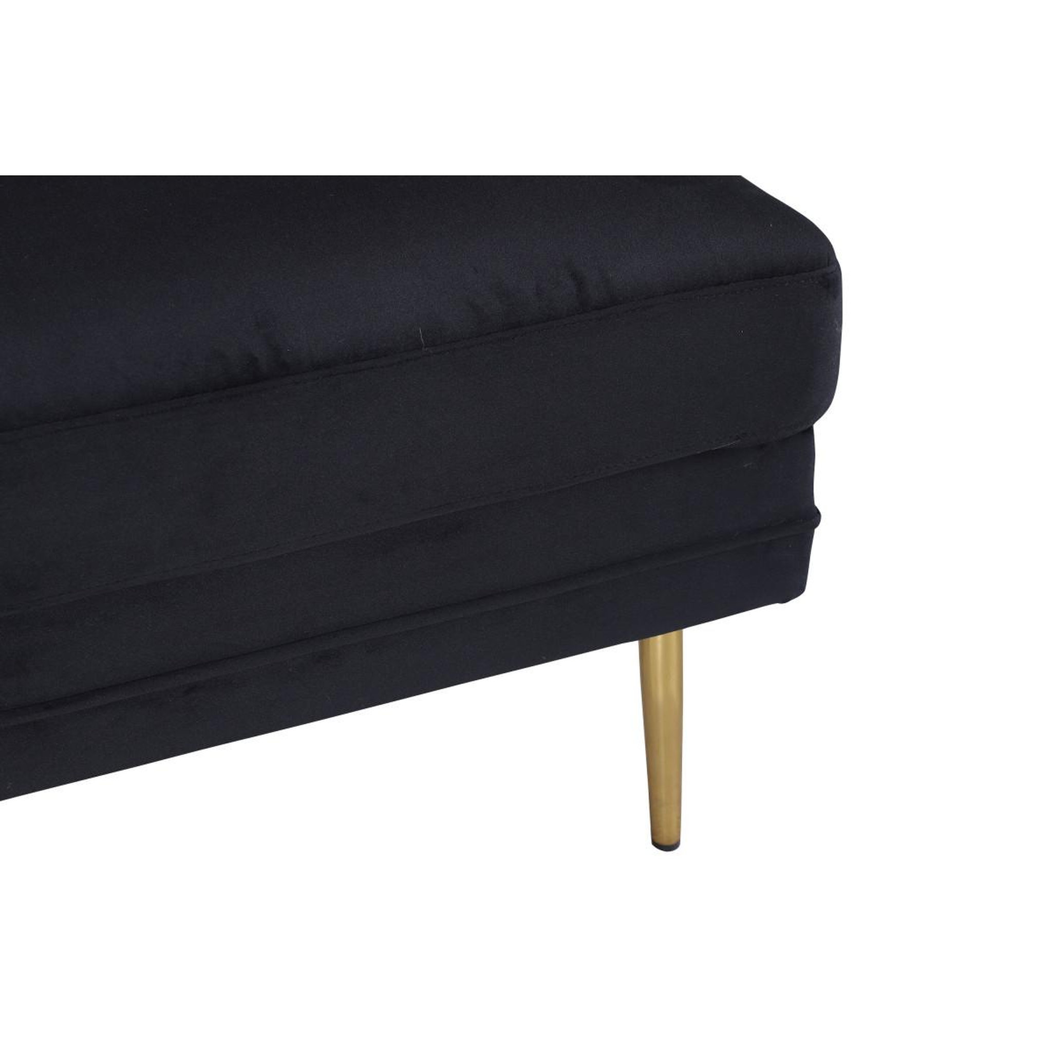 Voir la diapositive 4 : Paris Prix Pouf design en velours  boom  90cm noir